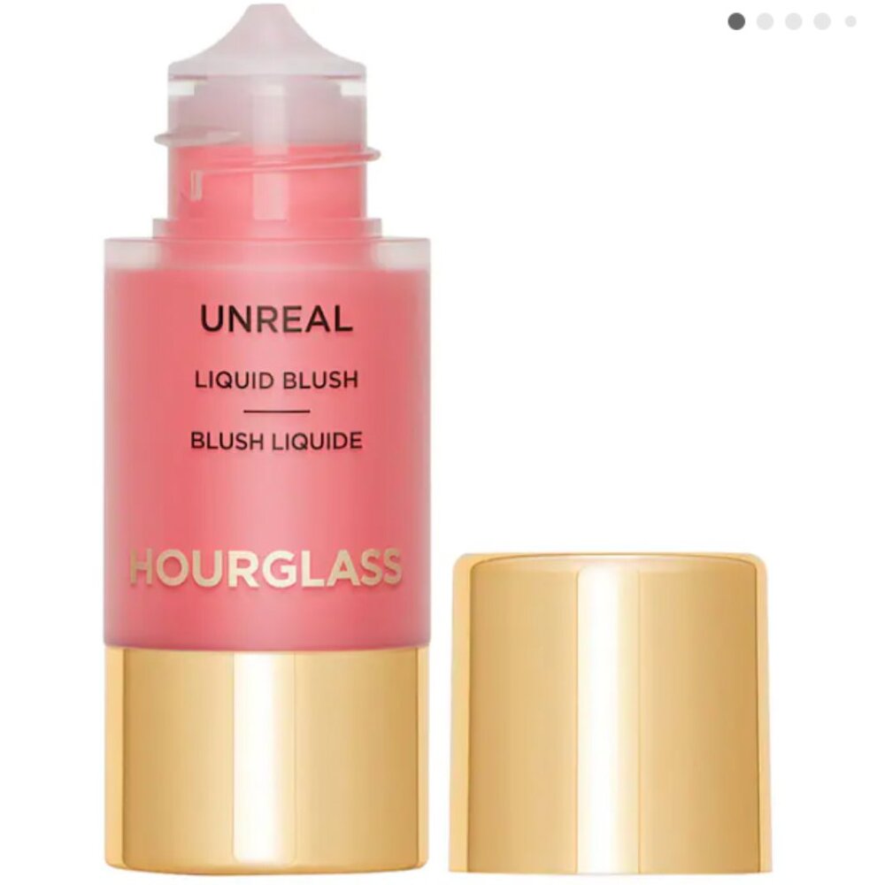 Hourglass Unreal Liquid Blush in Whim - Coral Pink with Gold Cap